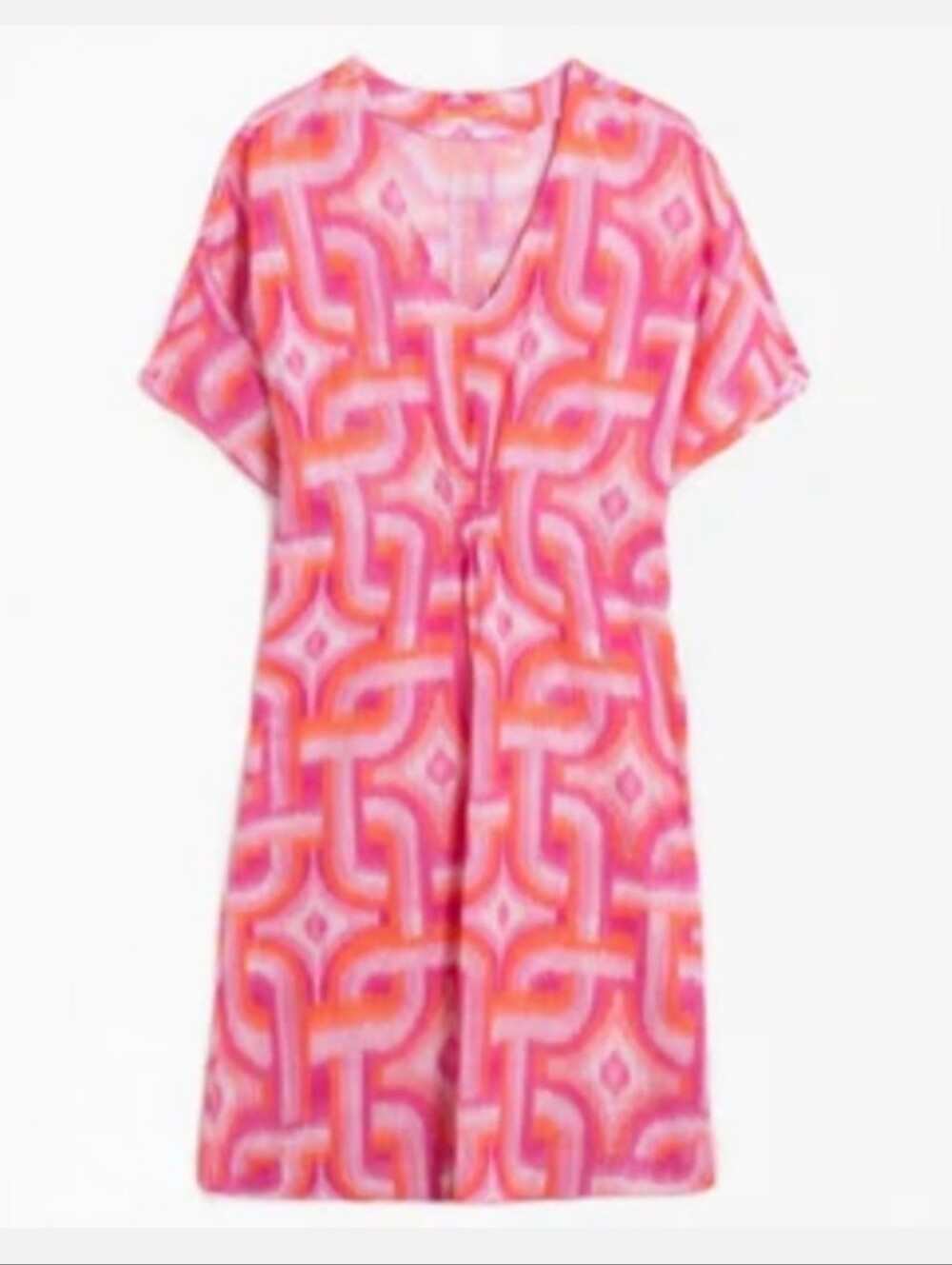 Vilagallo Charlie Kon Tiky Kaftan Gauze Cover-Up Dress Size 36 NWT